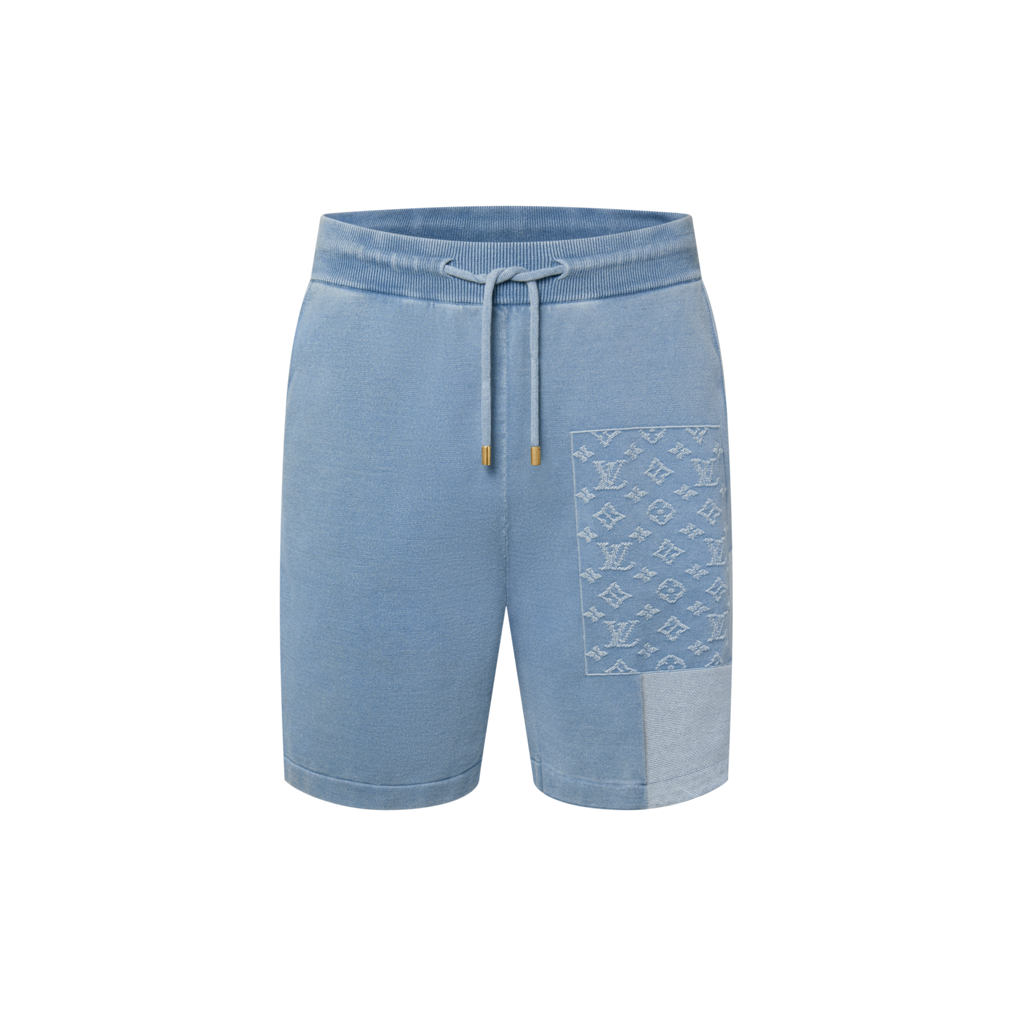 Knitted Patchwork Denim Shorts - New In Men | LOUIS VUITTON